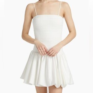 ALICE + OLIVIA Arden Drop-Waist Bubble Minidress